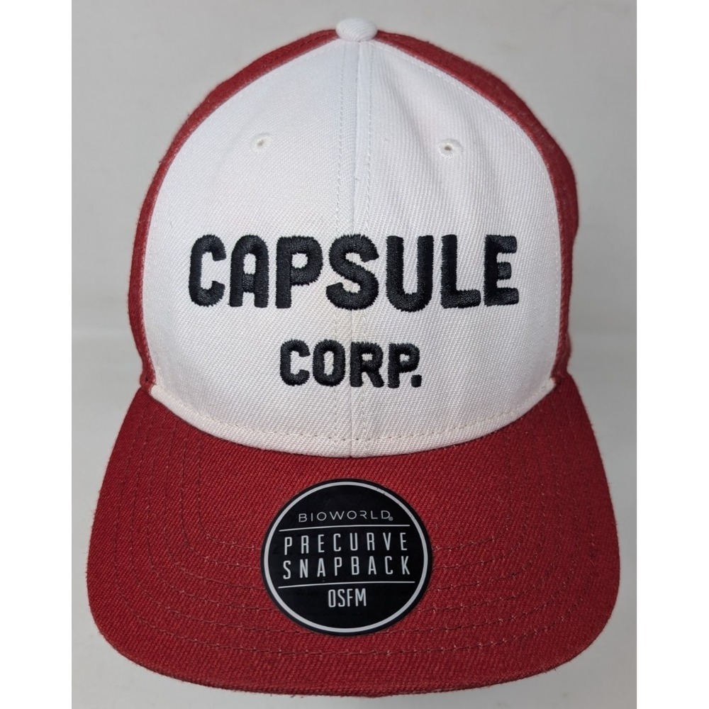 Dragon Ball Z Capsule Corp Snapback Hat Embroidered LICENSED Toei Bioworld OSFM